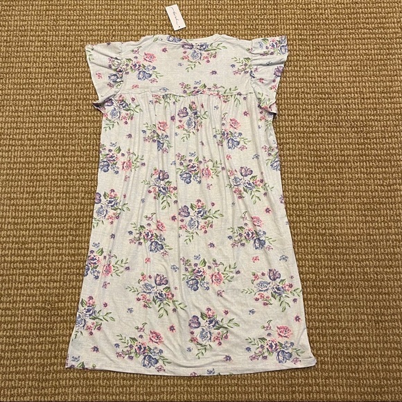 You Say Ruffle Sleeve Sleep Shirt Medium NWT - Picture 9 of 9